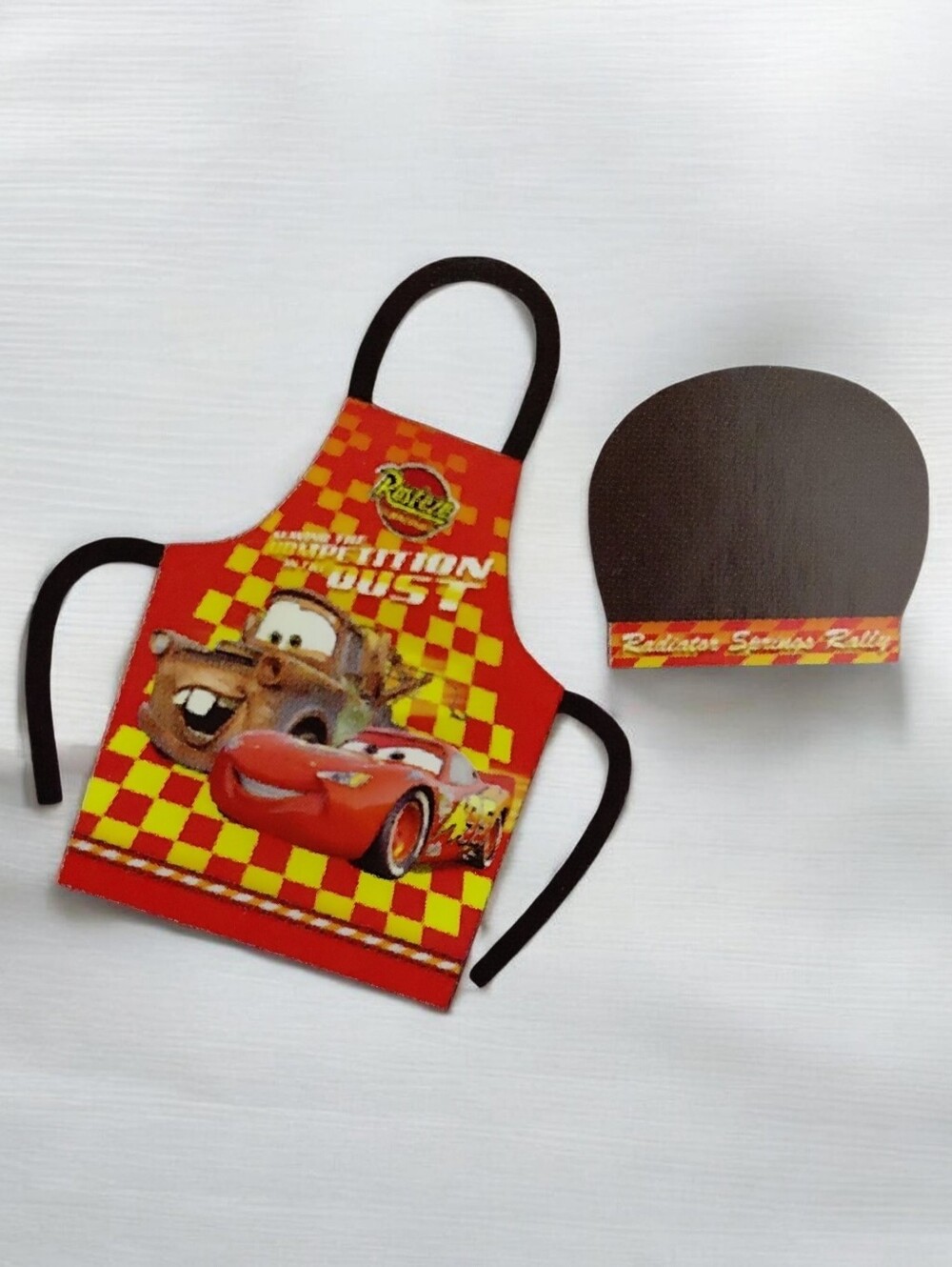 Disney Pixar Cars Childrens 2 PC Apron & Chef Hat Set